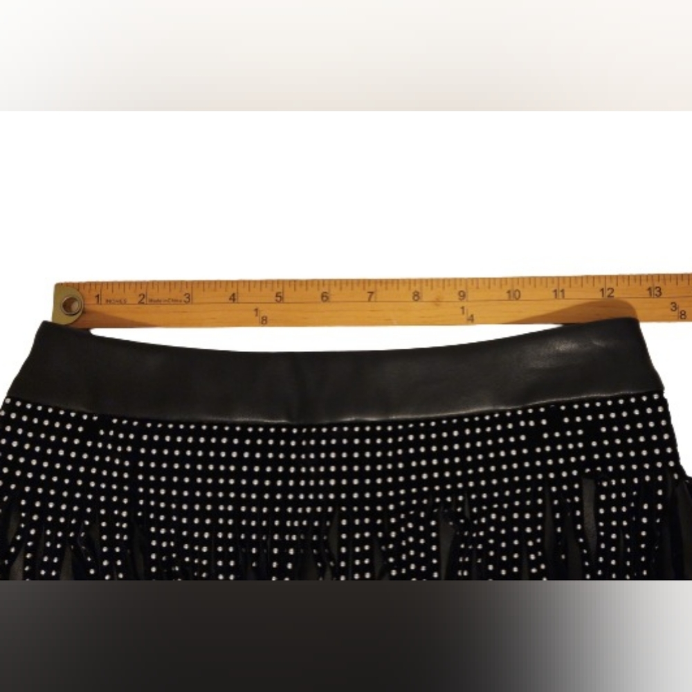 Sincerely Jules Fringe Studded Mini Skirt Size Small NWT - Picture 8 of 12